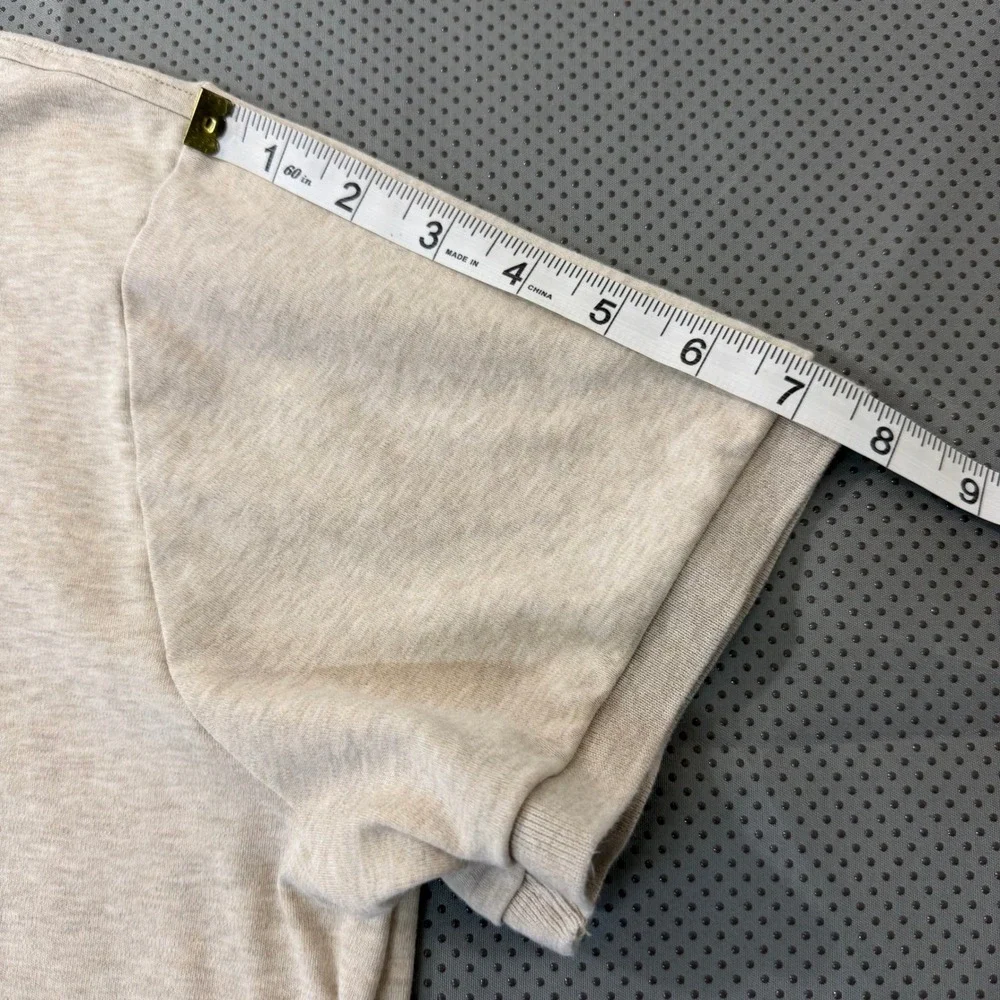 Polo Ralph Lauren Men L Oatmeal Heather Custom Slim Fit Polo Multicolor Pony